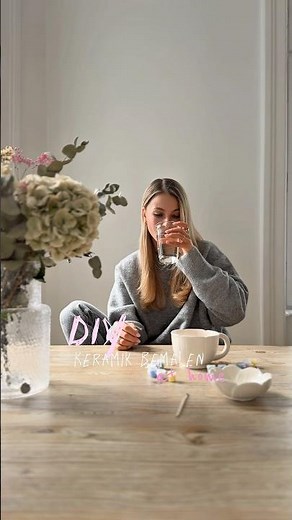 Keramik bemalen — DIY at home ☕️🎨 #diy #keramikbemalen #mugpainting