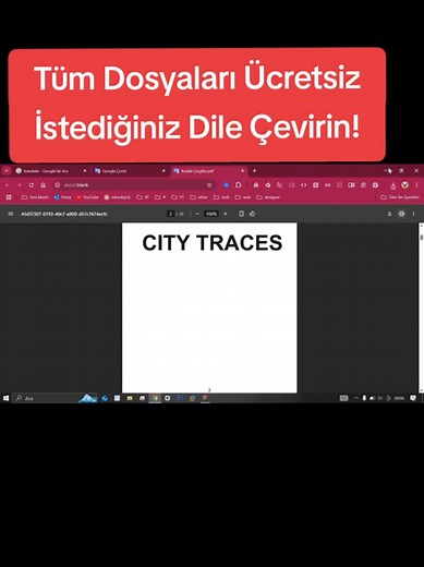 Tüm Dosyaları Ücretsiz İstediğiniz Dile Çevirin!
