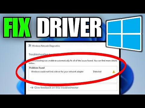 How To Fix Windows Could Not Find a Driver For Your Network Adapter