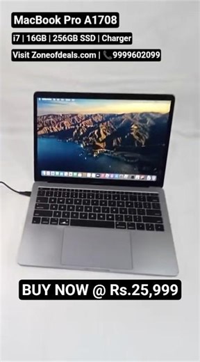 MacBook Pro A1708 i7 16GB 256GB SSD +Charger | 25,999 | Zoneofdeals.com | #macbookprounboxing #a1708