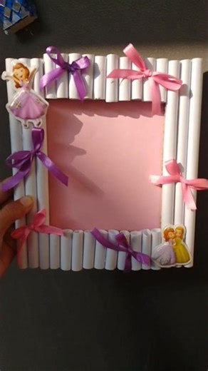 DIY Cute Photo Frame💝🖼️#diy #cute #art #easy