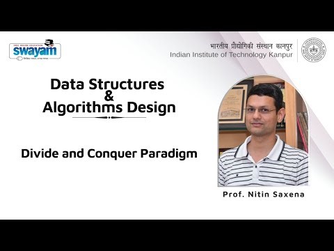 Lecture 20: Divide and Conquer Paradigm