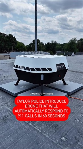 🚨The Taylor Police Department is now one of the first in Michigan to launch a Drone First Responder Program, designed to help officers respond faster and safer to calls for service across the city. Read full article: themetrodetroitnews.com/taylor-police-introduce-drone-that-will-automatically-respond-to-911-calls-in-60-seconds | Metro Detroit News