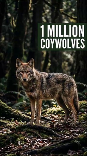 Coywolf Population Exploding 🐺💥#animals #wildlife #facts #nature