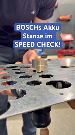💥 Saubere Löcher in 3mm STAHL ohne Nacharbeit! BOSCH GLH 18V-60 Akku-Stanzwerkzeug im SPEED CHECK
