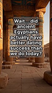 🏺 MIND-BLOWN: Ancient Egyptians had "dating apps" 4,000 years before Tinder! Archaeologists discovered that Memphis temples ran sophisticated matchmaking systems with: ✨ Detailed personality profiles ✨ Astrological compatibility charts ✨ Professional relationship consultants ✨ 90% marriage success rates The "Servants of Hathor" (goddess of love) maintained databases of eligible singles and conducted thorough interviews to assess compatibility - making modern dating apps look primitive! These an