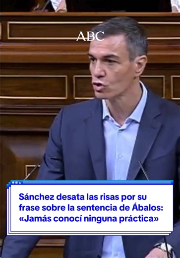 Sánchez desata las risas por su frase sobre la sentencia de Ábalos: «Jamás conocí ni hubiera tolerado ninguna de estas prácticas» El presidente del Gobierno comparece desde el Congreso de los Diputados para informar «sobre la situación política» y «las últimas investigaciones judiciales» que afectan al PSOE y su entorno Sigue la última hora en ABC.es #PedroSánchez #Congreso #Ábalos #PSOE