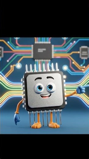 Talking Microprocessor | How CPU Works | Computer Brain Animation