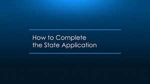 How to Complete the State Application (CDPH)