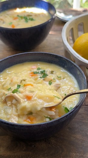 Avgolemono Soup (Chicken Soup Recipe) | The Mediterranean Dish
