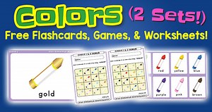 Colors Flashcards, Games, and Worksheets - Free Flashcards Download