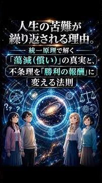 人生の苦難が繰り返される理由。統一原理で解く「蕩減（償い）」の真実と、不条理を「勝利の報酬」に変える法則（ショート）統一原理, 原理講論, 因果応報, 蕩減条件, 人生の意味, スピリチュアル,