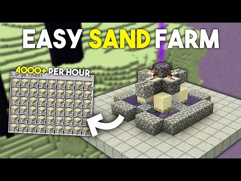 SAND FARM 1.19+ - Minecraft Bedrock & Pocket Edition (Duplication Glitch)