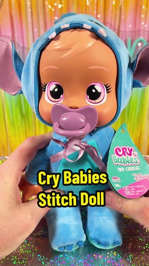 Here’s an up close look at the NEW Stitch inspired Cry Babies Tiny Cuddles doll from @Cry babies🌼🌈 This Cry Babies doll is inspired and dressed to look like Stitch, with the iconic blue onesie and details bringing Stitch from Lilo & Stitch to life! @Kitoons With the new release we know supplies have been limited so we will link the best place to buy in our bio. #crybabies #crybabiestinycuddles #crybabydisney #crybabiesstitch #liloandstitch #stitch #disney #dolls #toys #unboxing #toycollector #