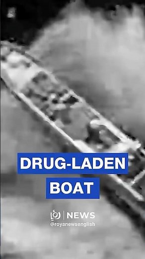 US military footage of strike on alleged drug-trafficking boat