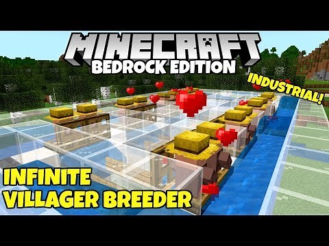 Minecraft Bedrock: WORKING Infinite Villager Breeder! (Industrial) Nether Update!