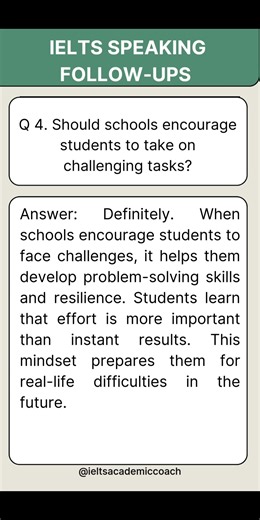 IELTS Speaking Part 3 | Failure, Success & School Challenges (Part 2)