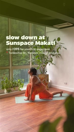Try yoga at Sunspace Makati. Our classes are kept intentionally small with only 6 students per class. You’ll be seen, guided, and held—whether it’s your first time or your return to the mat. 🤍 📍 Sunspace Makati, Tordesillas St., Salcedo Village, Makati | Sunspace Makati