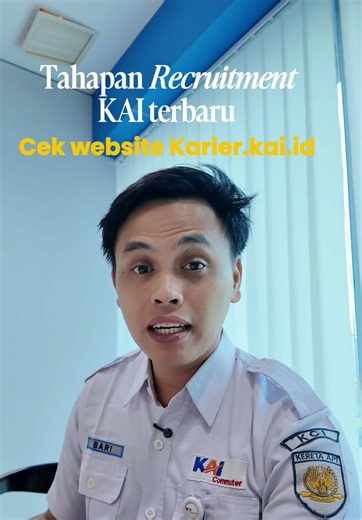 Siapa yang sudah apply lamaran? Cek Video ini buat tau Tahapan Proses Seleksi di Rekrutment KAI tahun 2026 ya. #recruitment #Recruitmentkai
