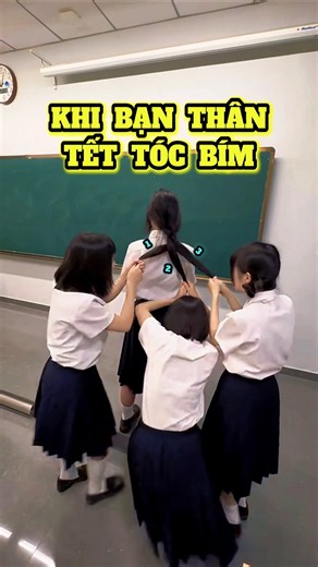 3 Đứa Bạn Nói Tết Tóc Bím Trong 15 Giây 😬