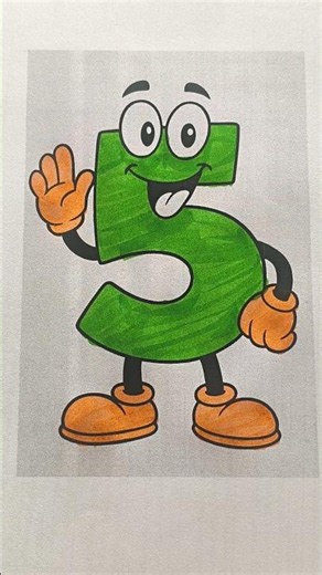 5 Number Colour for Kids #kids #trending #cricket #bhoot #viral #icc #worldcup2026