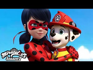 MIRACULOUS 6 🔴Transformation in PAW Volf | PAW Patrol, Ladybug & Cat Noir #ladybug #miraculous