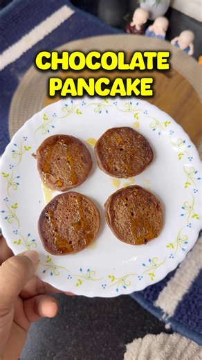 Homemade Healthy Chocolate Pancake for Kids | No sugar Recipe #shorts