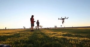 Flying drone will air-drop beer to music festival attendees