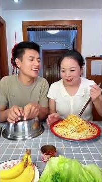 Hubby hid pork, I grabbed & ate—empty plate shocked him + got yelled at!#food #funny #mukbang