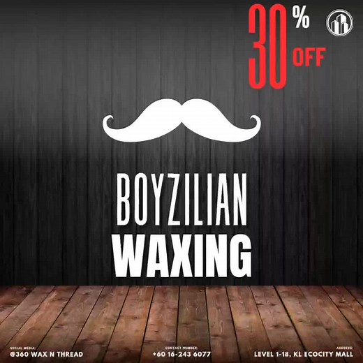 Get Smooth with Our Boyzilian Waxing Sale! We're offering a fantastic 30% off on all Boyzilian waxing services! Experience the ultimate in comfort and confidence with our professional waxing treatment tailored specifically for men. #boyzilian #boyzilianwaxkl #menwaxing #menwaxingkl #klecocitymall #bangsar
