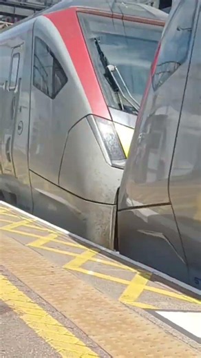 Class 755s coupled passing through Stratford