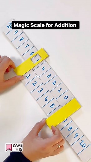Parin Patel on Instagram: "Magic scale for addition | math tlm | Addition working model | Fun math activity for kids ❤️ 🌟 Things you need: cardboard (Two strips of 5 * 38 cm size Four strips of 4 * 12 cm size Two small strips of 2 * 4 cm size) Glue Color Hope this helps 💕 #preschoolactivity #easykidsactivity #handsonlearning #addition #math #preschoolathome #maths #parenting #homeschooling #education #reels #art #craft #kids #reelitfeelit #reelkarofeelkaro #reelsviral"