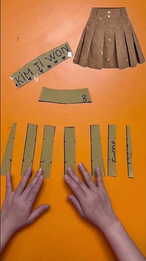 Pattern Making Tutorial: Skirt with Two Side Pleats #sewing #diy #sewingtips #sewingtutorial