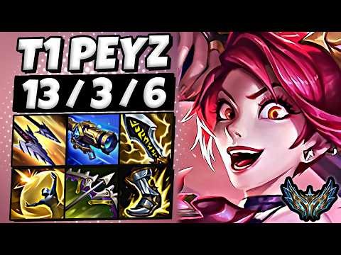T1 Peyz Jinx vs Zeri [ ADC ] Korea Challenger 2067 LP | Patch 26.5