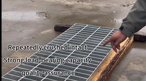 Galvanized Steel Drain Grate, 24" X 24" Outdoor Drain Cover, Heavy Duty Metal Sewer Drain Cover Sliver Square Drain Grate for Concrete Floor (True Size 23.6" X 23.6")