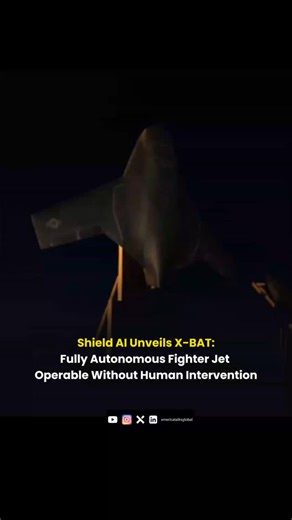 America Talks Global on Instagram: "Shield AI has introduced the X-BAT, a revolutionary autonomous fighter jet capable of operating entirely without human pilots. Powered by Shield AI’s proprietary Hivemind software, the X-BAT can autonomously execute complex missions—including strike, reconnaissance, and electronic warfare—even in GPS- and communications-denied environments. Designed for vertical takeoff and landing (VTOL), the X-BAT boasts a range exceeding 2,000 nautical miles and is engineer