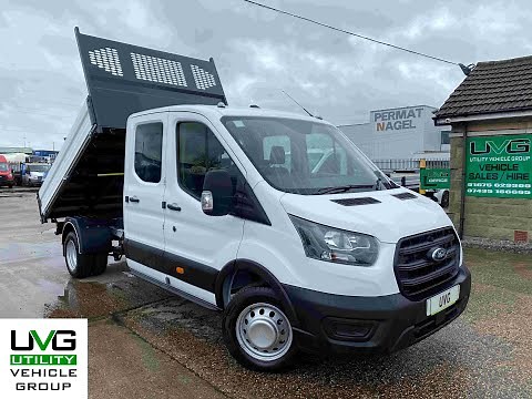 2023 Ford Transit Crew Double Cab Tipper 130ps Alloy Body RWD DRW Euro 6 - Walk Around