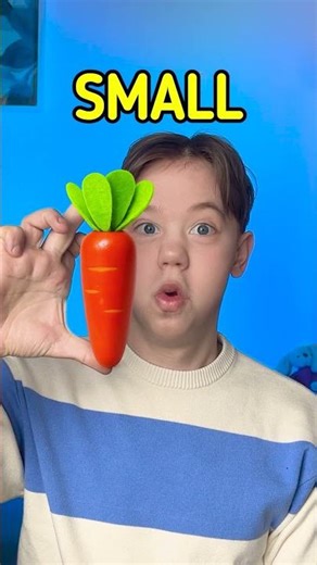 🥕 BIG or SMALL Carrot?! Learn SIZES FAST! 📏 #fun #shorts