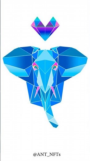 Creating My Dear Baby Elephant — Fractal Geometric NFT Art | ANT ART