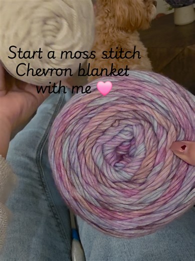 Start Your Chevron Moss Stitch Blanket Today!