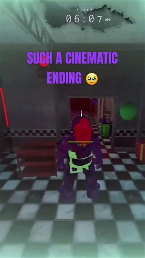 Talk about a cinematic ending!🥹 #videogame #roblox #bitebynight #lms #springtrap #fnaf