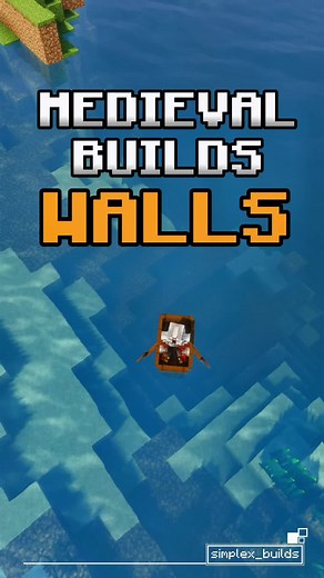 MEDIEVAL WALL DESIGNS for your World!#minecraft #minecraftbuilding #minecraftideas #minecraftmedieval #foryou