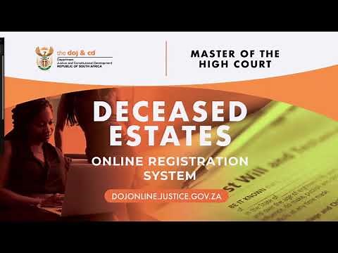 Masters’ Deceased Estate Online Registration System Launch, 10 October 2023