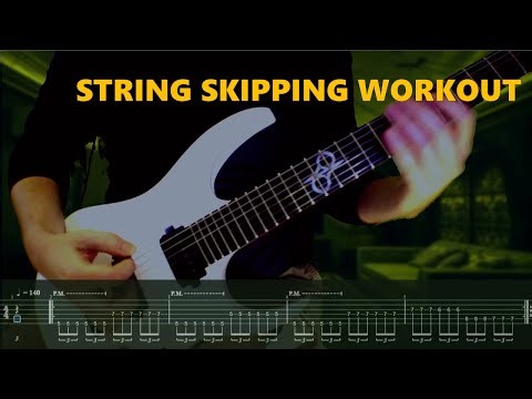Metal Rhythm Guitar: String Skipping Workout (Not Boring)