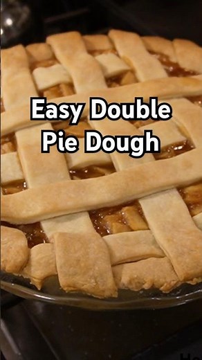 Easy Double Crust Pie Dough using only butter, this recipe makes for the tastiest pies! #pierecipe