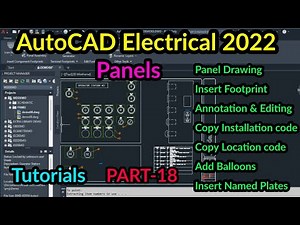 AutoCAD Electrical 2022 Panel Drawing | PART-18 | AutoCAD Electrical in Tamil