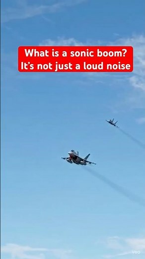 "SONIC BOOM EXPLAINED: How Planes Break the Sound Barrier #shorts