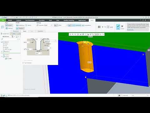 Countersink and Counterbore Hole in Creo Parametric