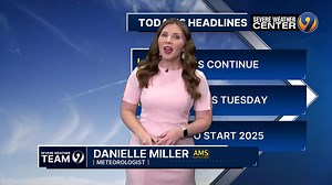 Monday's noon forecast update with Meteorologist Danielle Miller