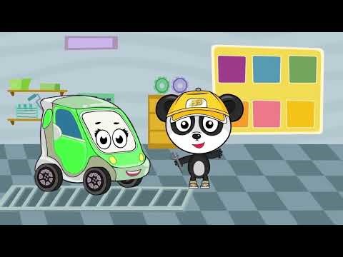 Bee - Bee and tractor! Car saves the tractor for kids. Cartoons for kids. ‪@carpandaBIBI‬